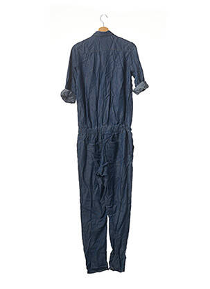 Salopetă-pantalon guler de bluză mâneci lungi albastru CIMARRON femeie