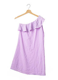 Rochie scurtă mâneci scurte mâneci scurte violet #MODE IN ELO femeie