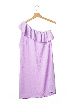 Rochie scurtă mâneci scurte mâneci scurte violet #MODE IN ELO femeie