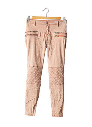 Pantalon 7/8 elasticitate talie joasă portocalie ZARA femeie