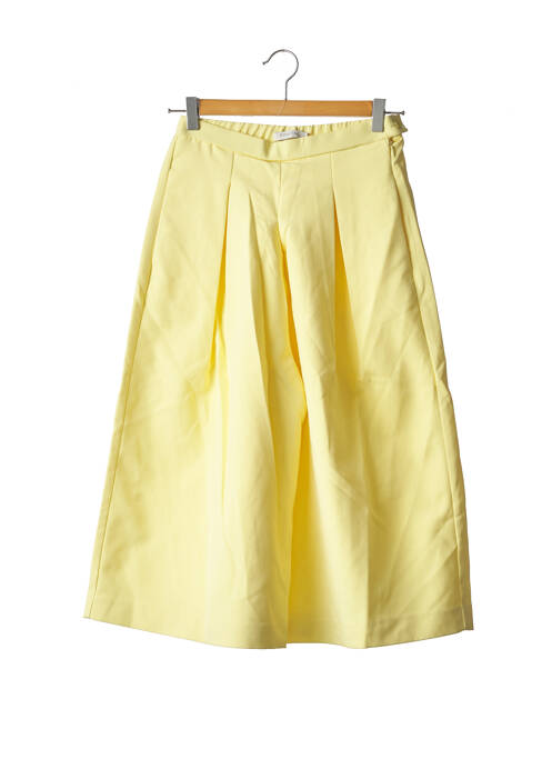 Pantalon trei sferturi galben FRNCH femeie