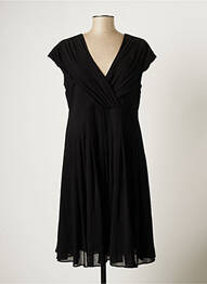 Rochie midi țesătură crep mâneci scurte negru MYRINE ANTWERP femme