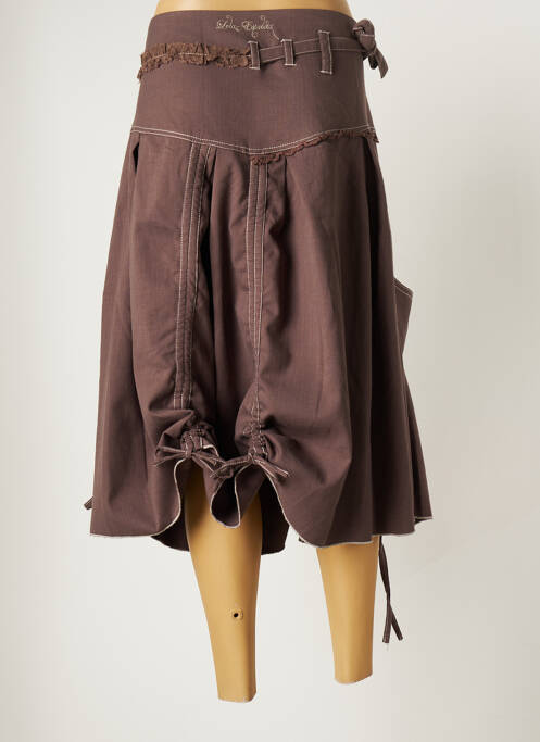 Fustă midi maro LOLA ESPELETA femeie