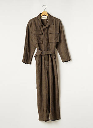 Salopetă-pantalon maro CHARLIE JOE femeie