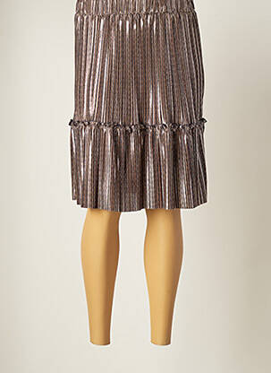 Fustă midi bej VINTAGE LOVE femeie