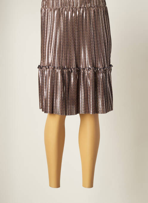 Fustă midi bej VINTAGE LOVE femeie