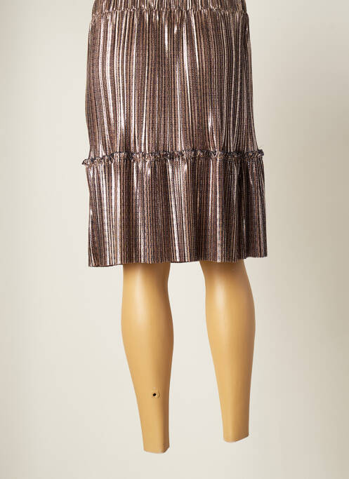 Fustă midi bej VINTAGE LOVE femeie