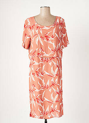 Rochie midi portocaliu ICHI femeie