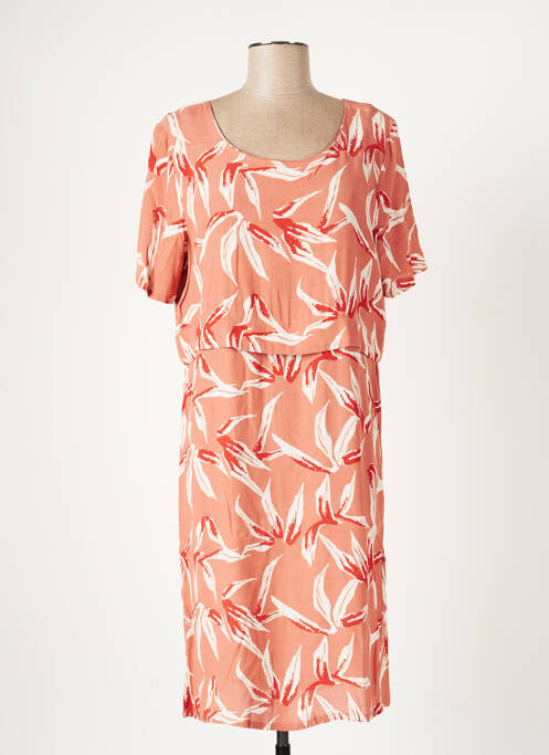 Rochie midi portocaliu ICHI femeie