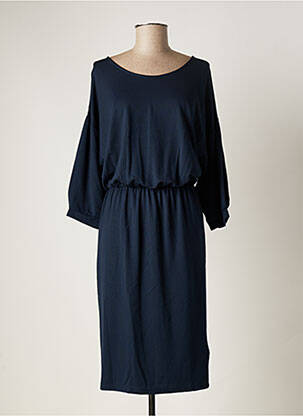 Rochie midi mâneci lungi mâneci lungi albastru ICHI femeie