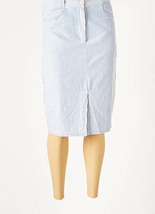 Fustă midi albastru ICHI femeie