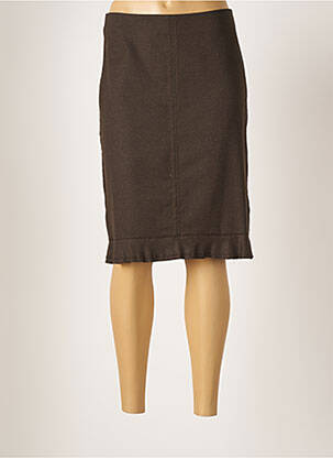 Fustă midi maro VICTOIRE femeie