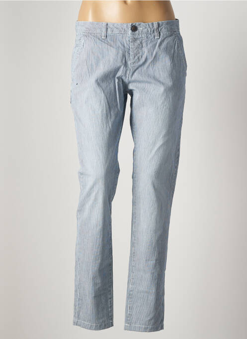 Pantalon chino țesătură poplin mărime normală albastru SUPERDRY femme