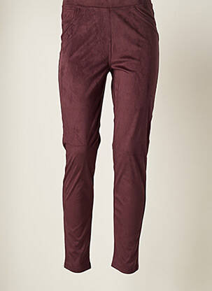 Pantalon slim roșu YEST femeie