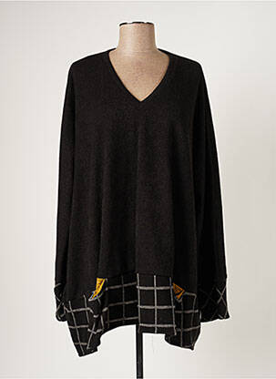 Pulover tunică negru FRANCK ANNA femeie