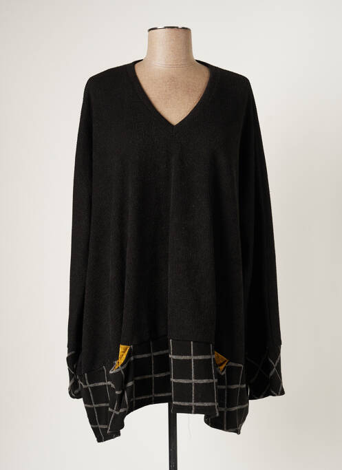 Pulover tunică negru FRANCK ANNA femeie