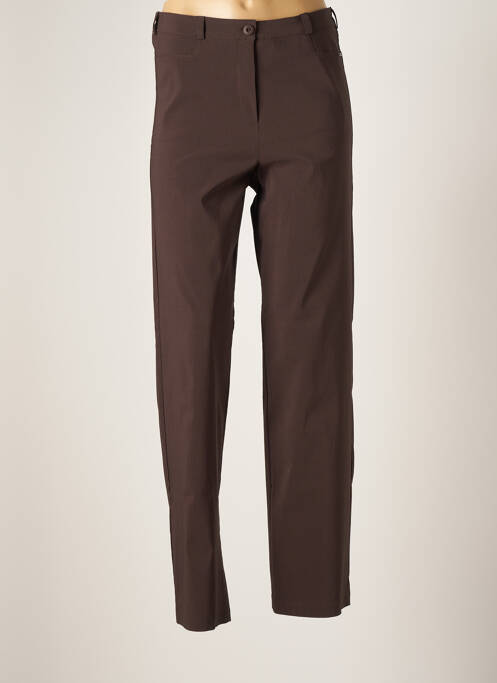 Pantalon slim maro FRANCK ANNA femeie