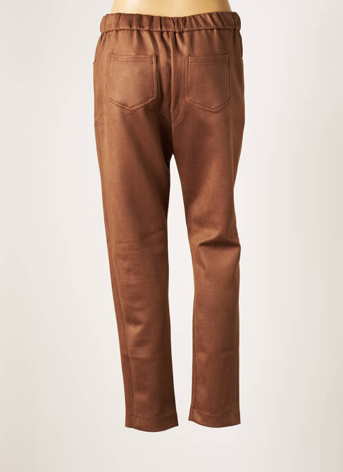 Pantalon slim maro FRANCK ANNA femeie