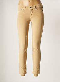 Pantalon 7/8 elasticitate talie joasă bej CORLEONE femme