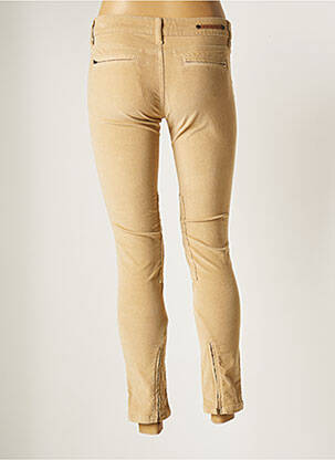 Pantalon 7/8 elasticitate talie joasă bej CORLEONE femeie