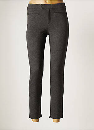 Pantalon 7/8 talie înaltă talie înaltă gri DENIM STUDIO femeie