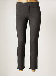 Pantalon 7/8 talie înaltă talie înaltă gri DENIM STUDIO femeie