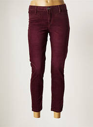 Pantalon 7/8 elasticitate mărime normală roșu DENIM STUDIO femme