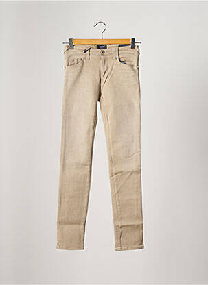 Blugi cu croială slim bej ARMANI femeie