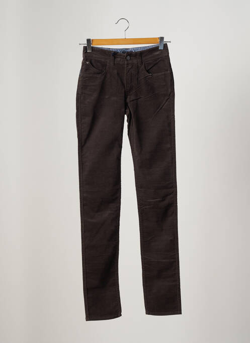 Pantalon slim maro ARMANI femeie