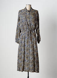 Rochie midi mâneci lungi mâneci lungi albastru STELLA FOREST femeie