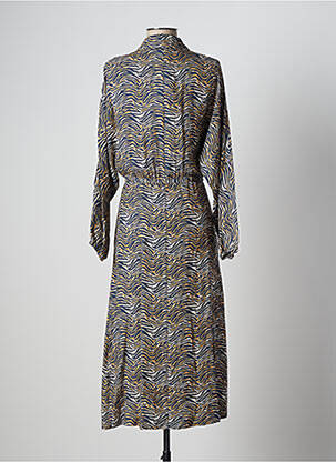 Rochie midi mâneci lungi mâneci lungi albastru STELLA FOREST femeie