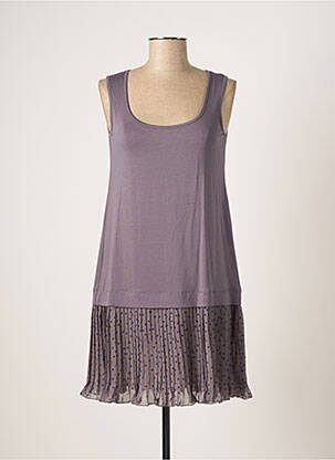 Rochie scurtă fără mâneci fără mâneci gri MYRINE ANTWERP femeie