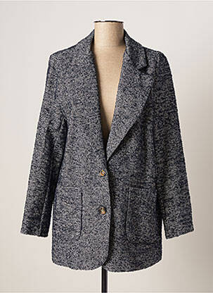 Palton scurt albastru #OOTD femeie