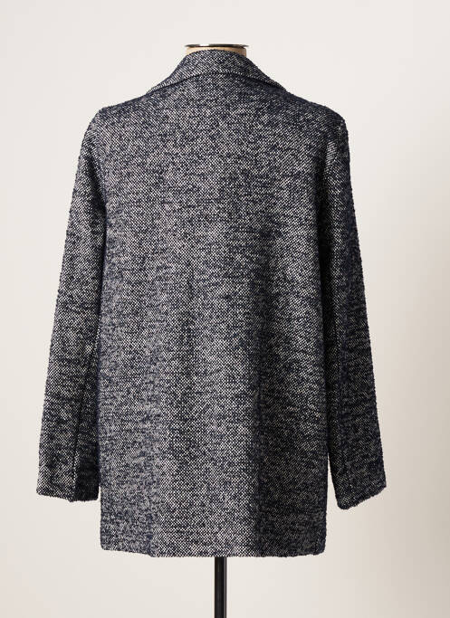 Palton scurt albastru #OOTD femeie