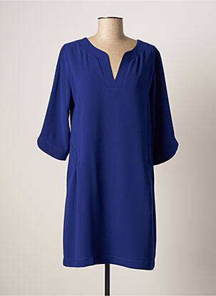 Rochie midi mâneci 3/4 mâneci 3/4 albastru SASSIA femeie