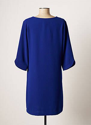 Rochie midi mâneci 3/4 mâneci 3/4 albastru SASSIA femeie