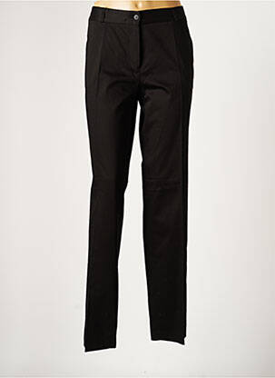 Pantalon chino țesătură poplin mărime normală negru KACY femeie