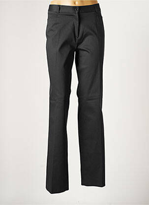 Pantalon chino țesătură poplin mărime normală negru KACY femeie