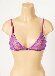 Sutien fără armatură top triunghiuri violet PRINCESSE TAM-TAM femeie