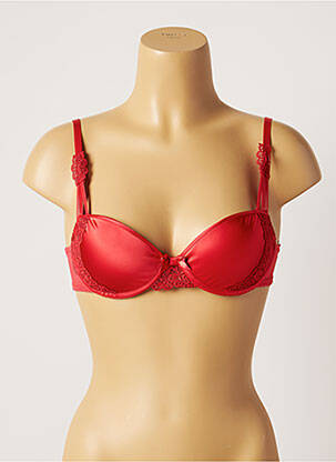 Sutien efect material satinat sutien balconet cu decolteu înalt portocalie CHANTELLE femeie