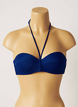 Sutien de costum de baie top sutien modelat top sutien modelat albastru LOU femeie