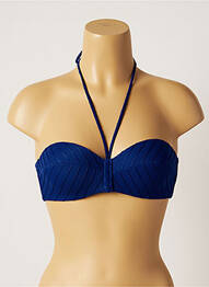 Sutien de costum de baie top sutien modelat top sutien modelat albastru LOU femme