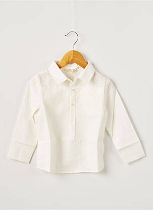 Cămașă cu mâneci lungi alb OVALE copil
