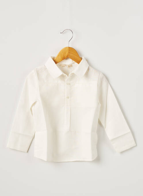 Cămașă cu mâneci lungi alb OVALE copil