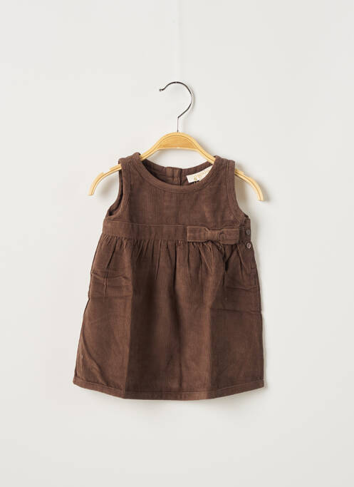 Rochie scurtă maro OVALE fată