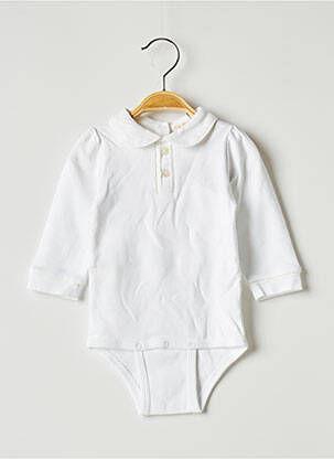 Body de lenjerie alb OVALE fată