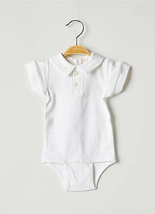 Body de lenjerie croială dreaptă alb OVALE copil
