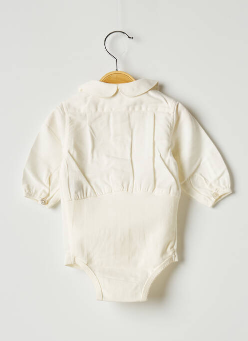 Body de lenjerie alb OVALE fată