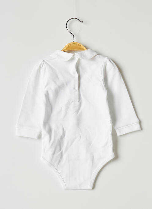 Body de lenjerie alb OVALE fată