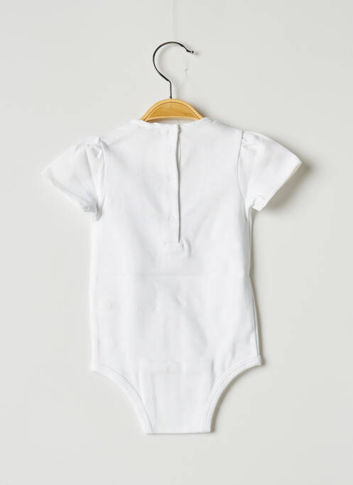 Body de lenjerie alb OVALE fată